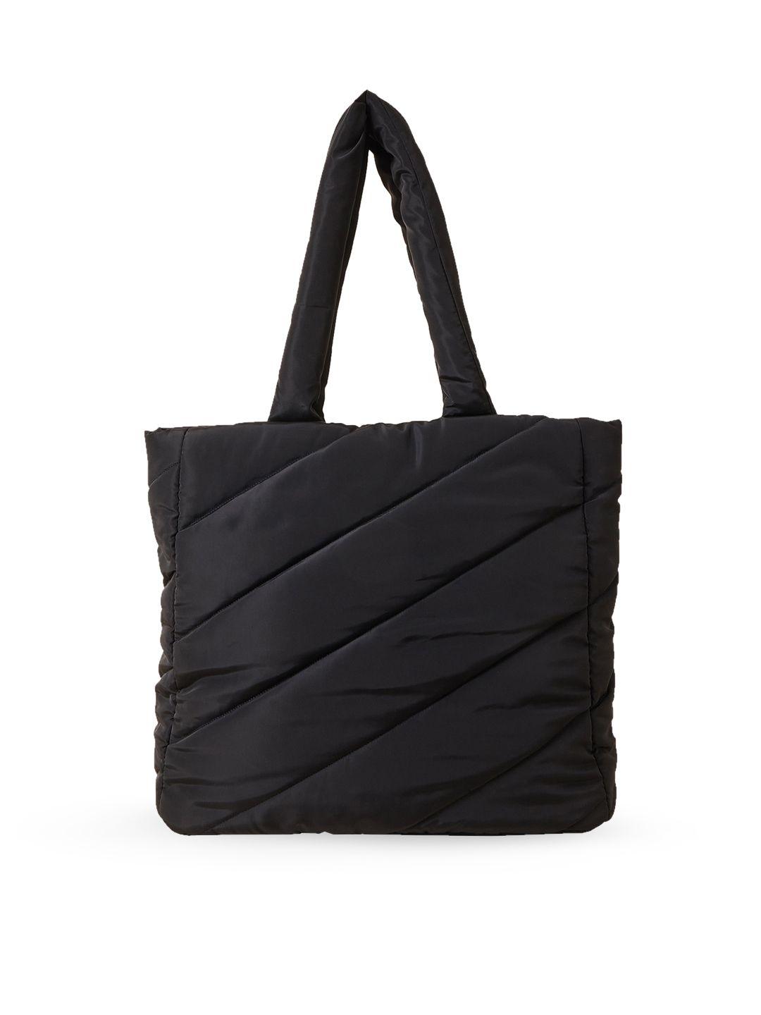 accessorize oversized shopper tote bag with quilted