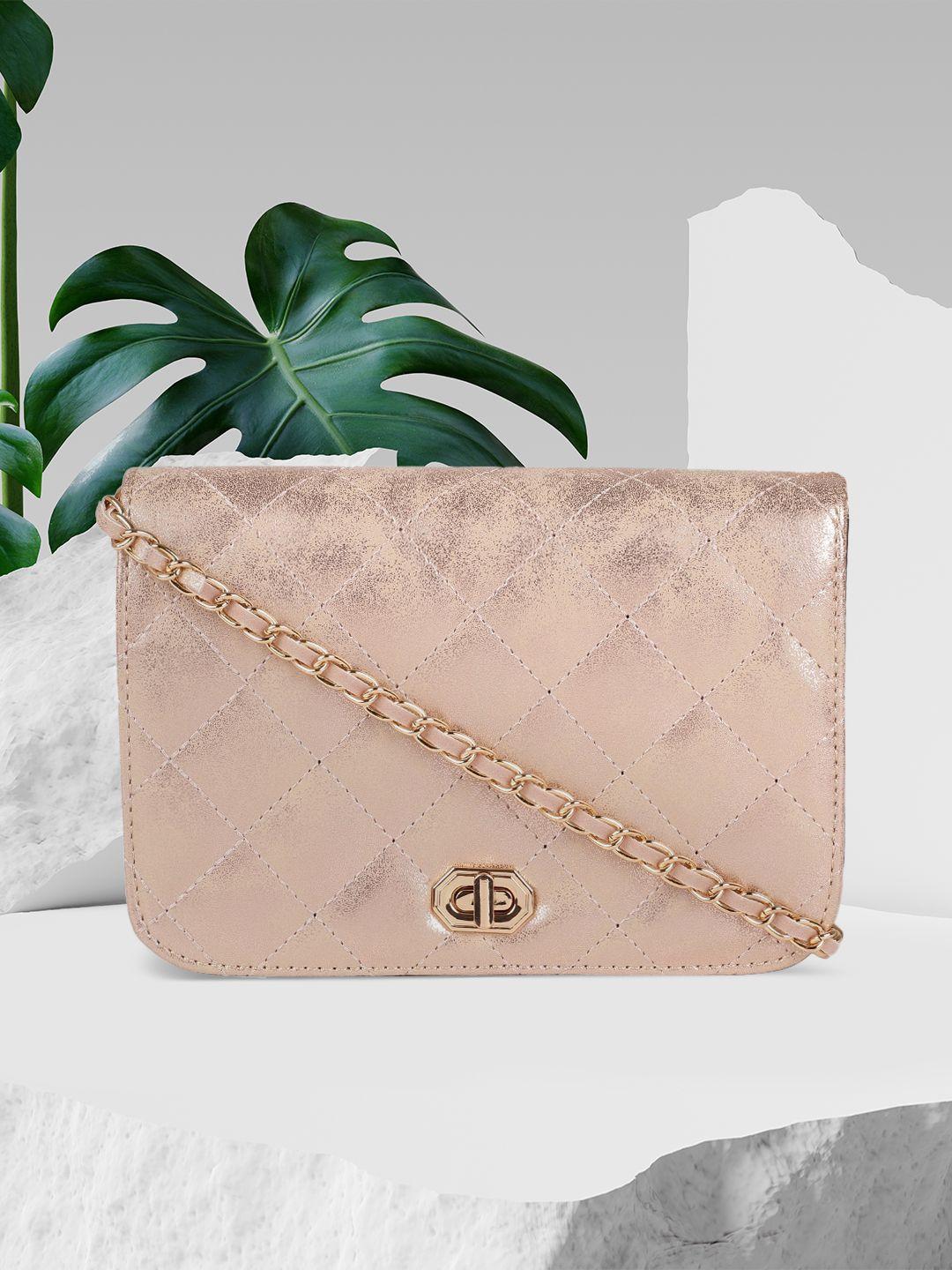 accessorize rose gold erin quilted sling bag