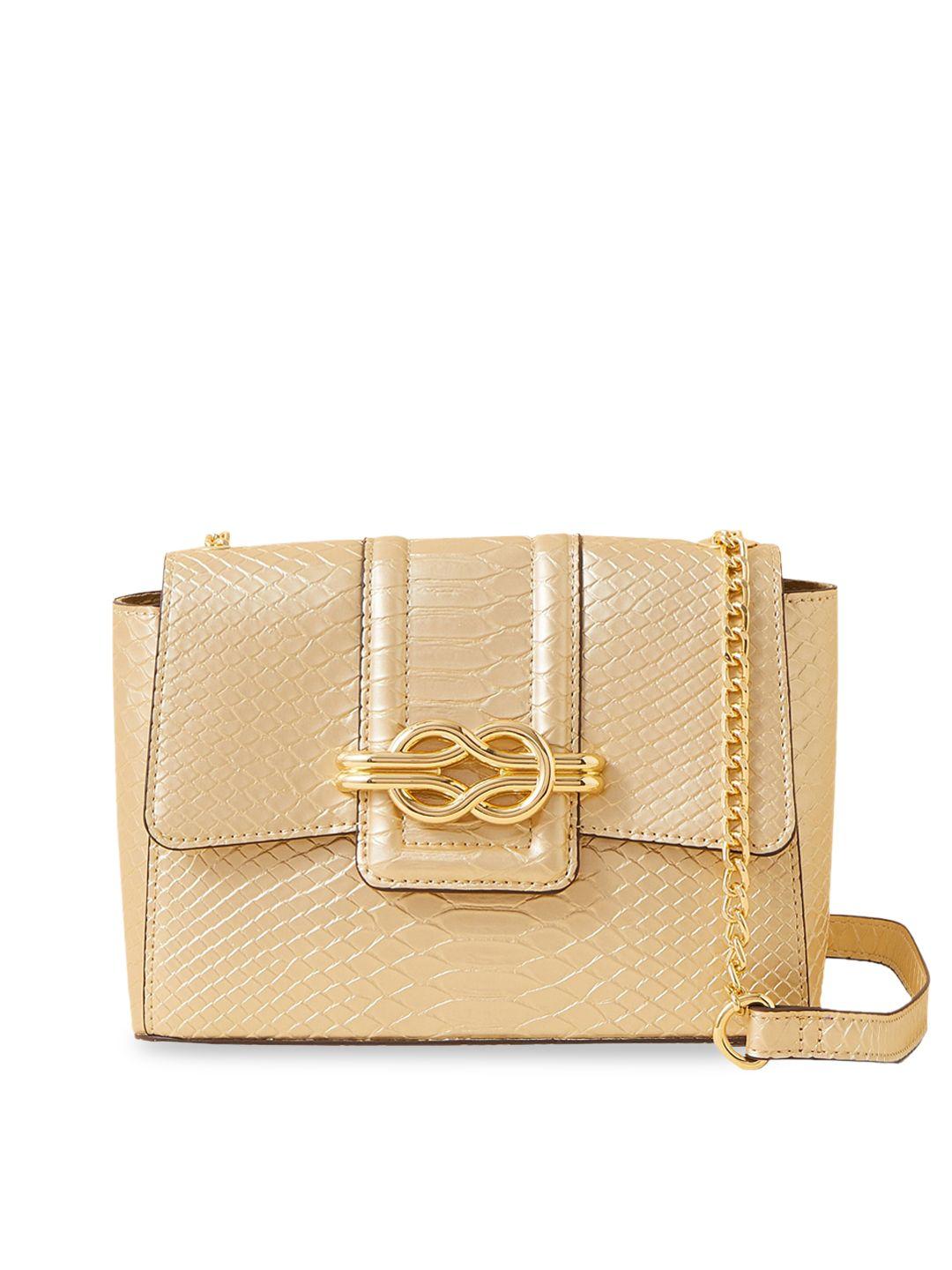 accessorize textured pu structured sling bag