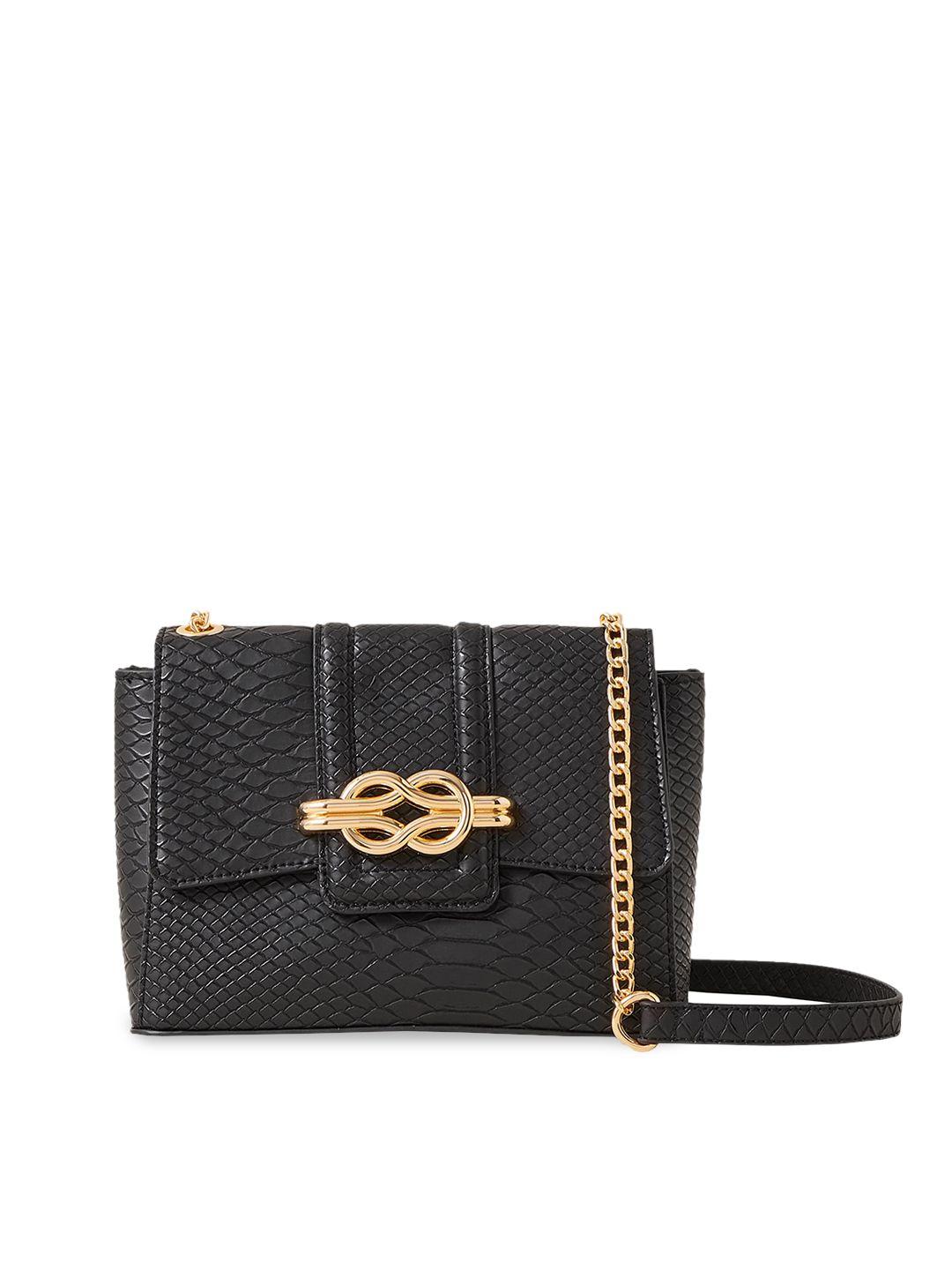 accessorize textured pu swagger sling bag