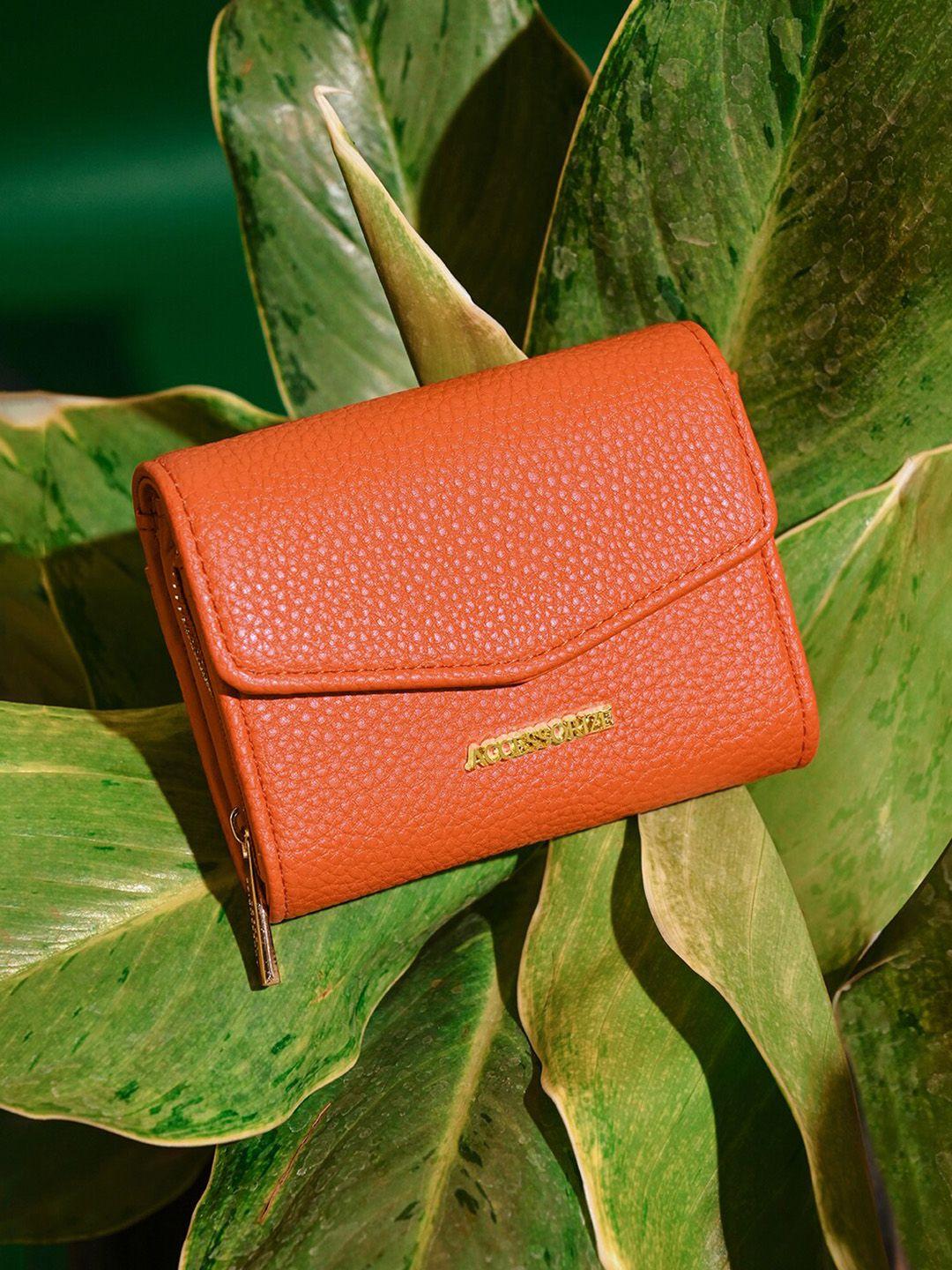 accessorize textured zip around wallet