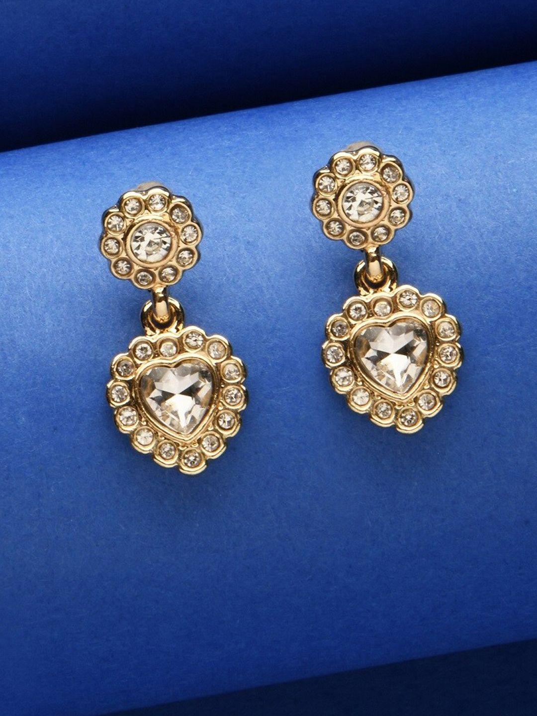 accessorize transparent geometric drop earrings
