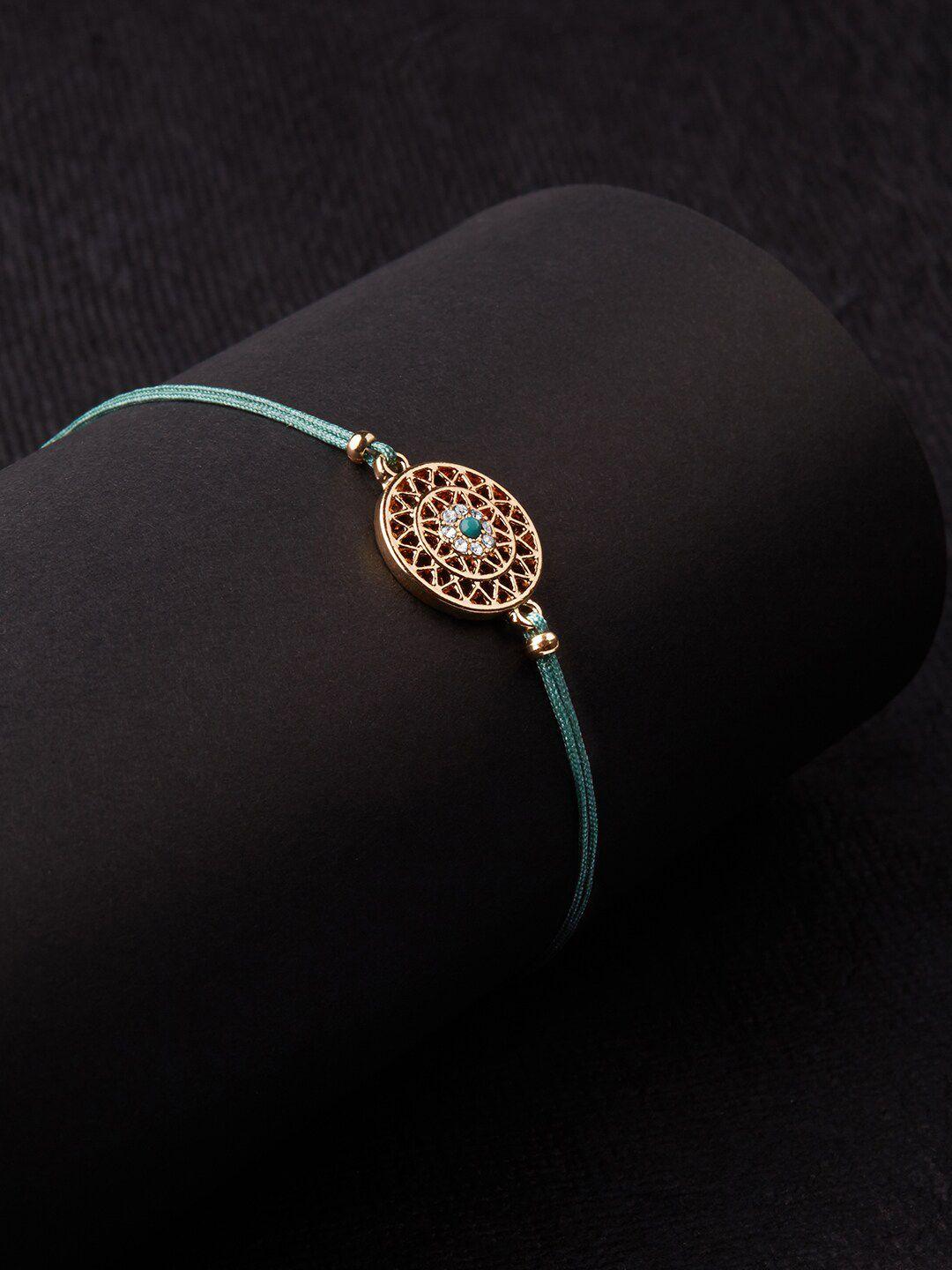 accessorize women filigree green turquoise stone friendship bracelet