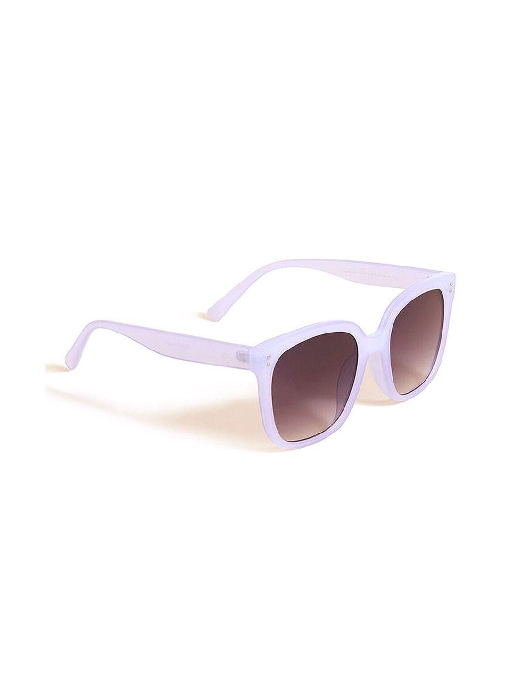 accessorize women lens & purple wayfarer sunglasses with uv protected lens ma-59303069001
