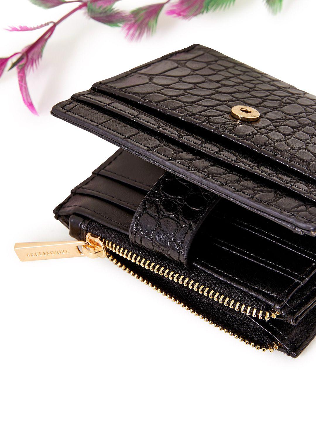 accessorize women textured pu card holder