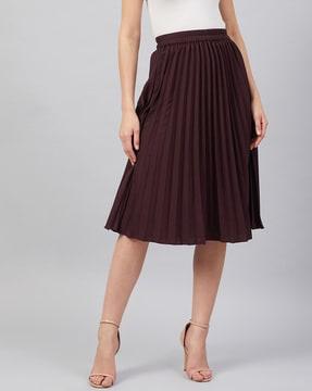 accordion pleated skirt