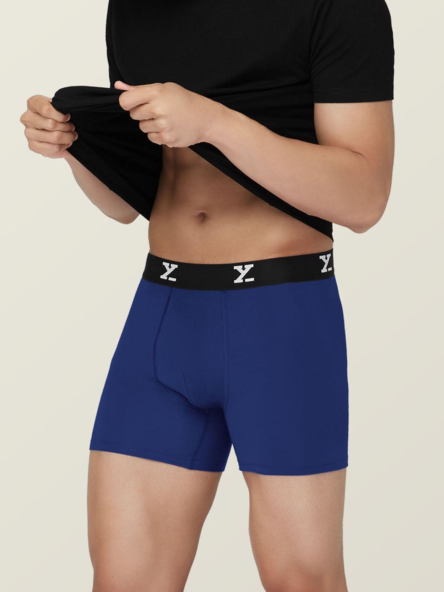 ace modal cotton ultra-soft & breathable boxer briefs for men blue