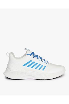 ace synthetic lace up mens sport shoes - white