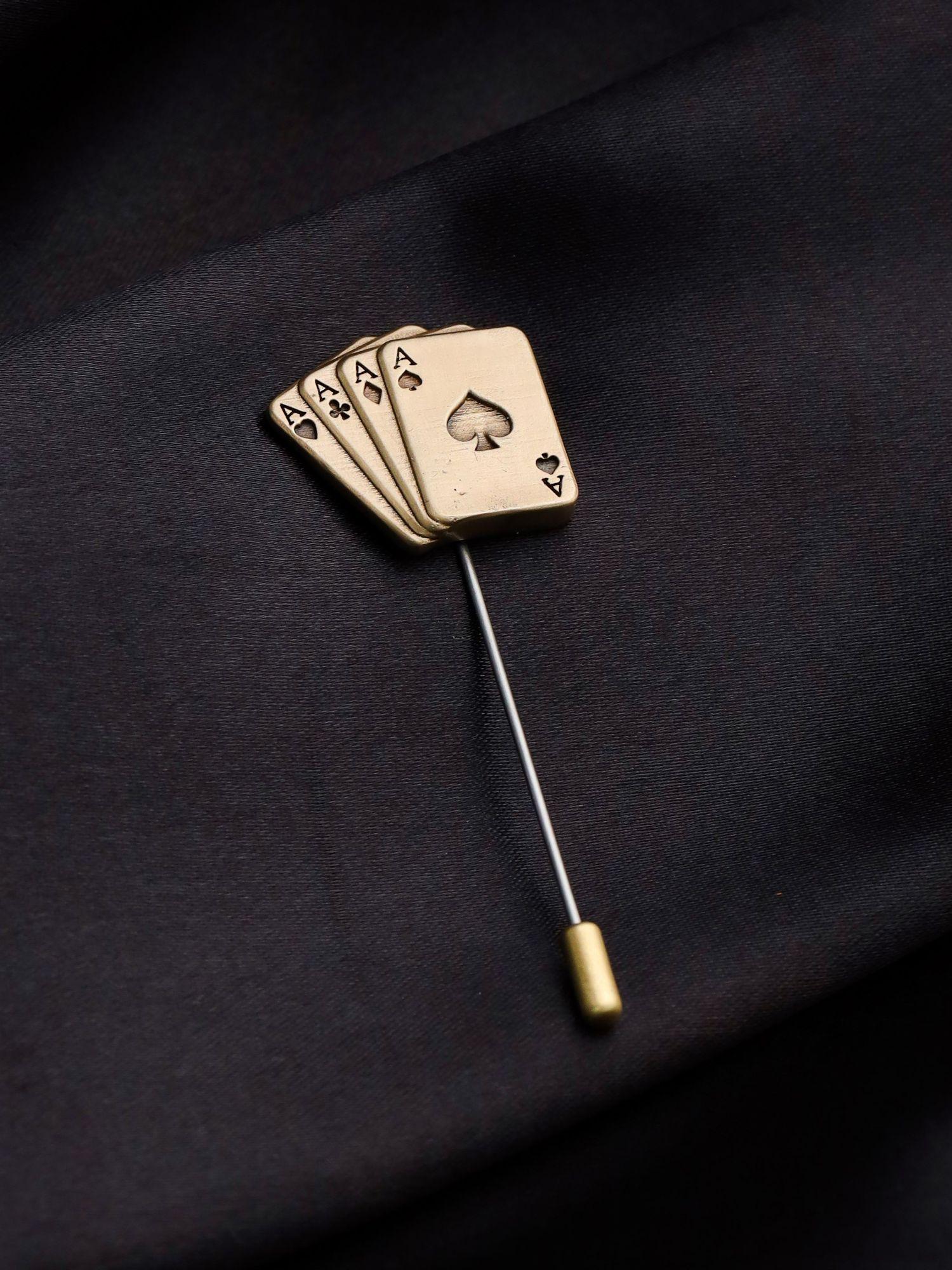 aces rule lapel pin