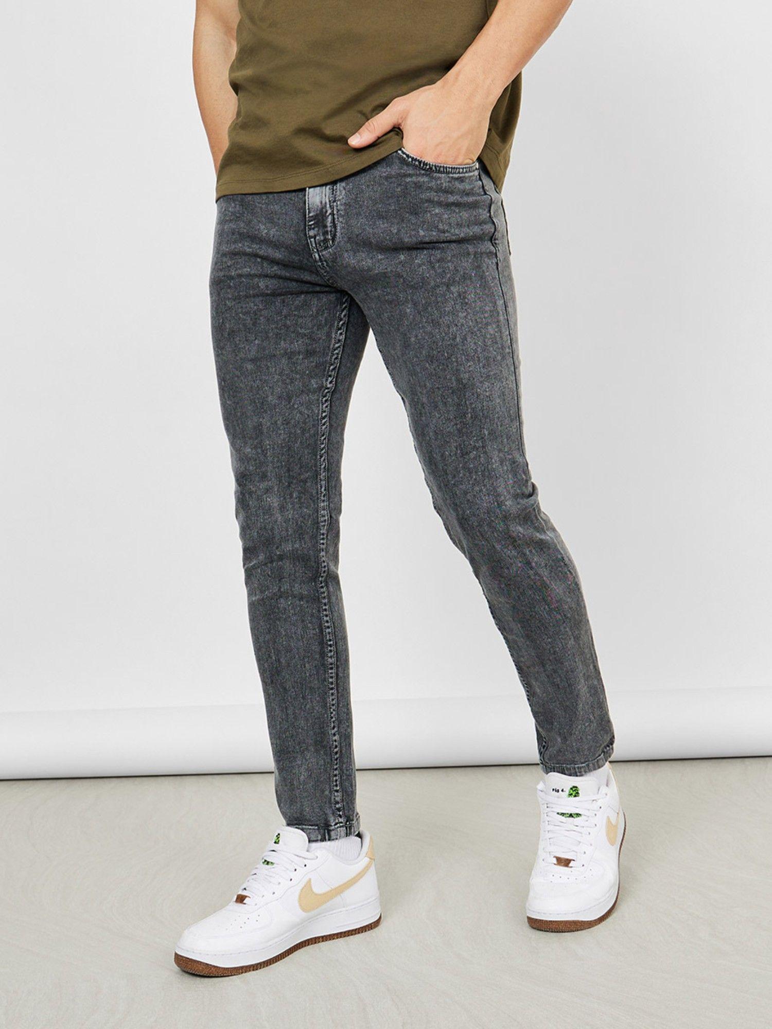 acid wash skinny fit jeans