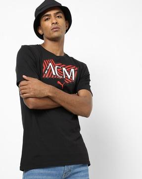 acm ftbl core graphic print crew-neck t-shirt