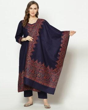 acro wool woven suit & dupatta unstitched dress material