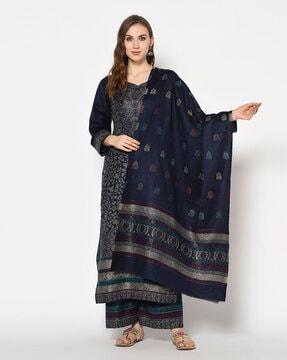 acro wool woven suit unstitched dress material