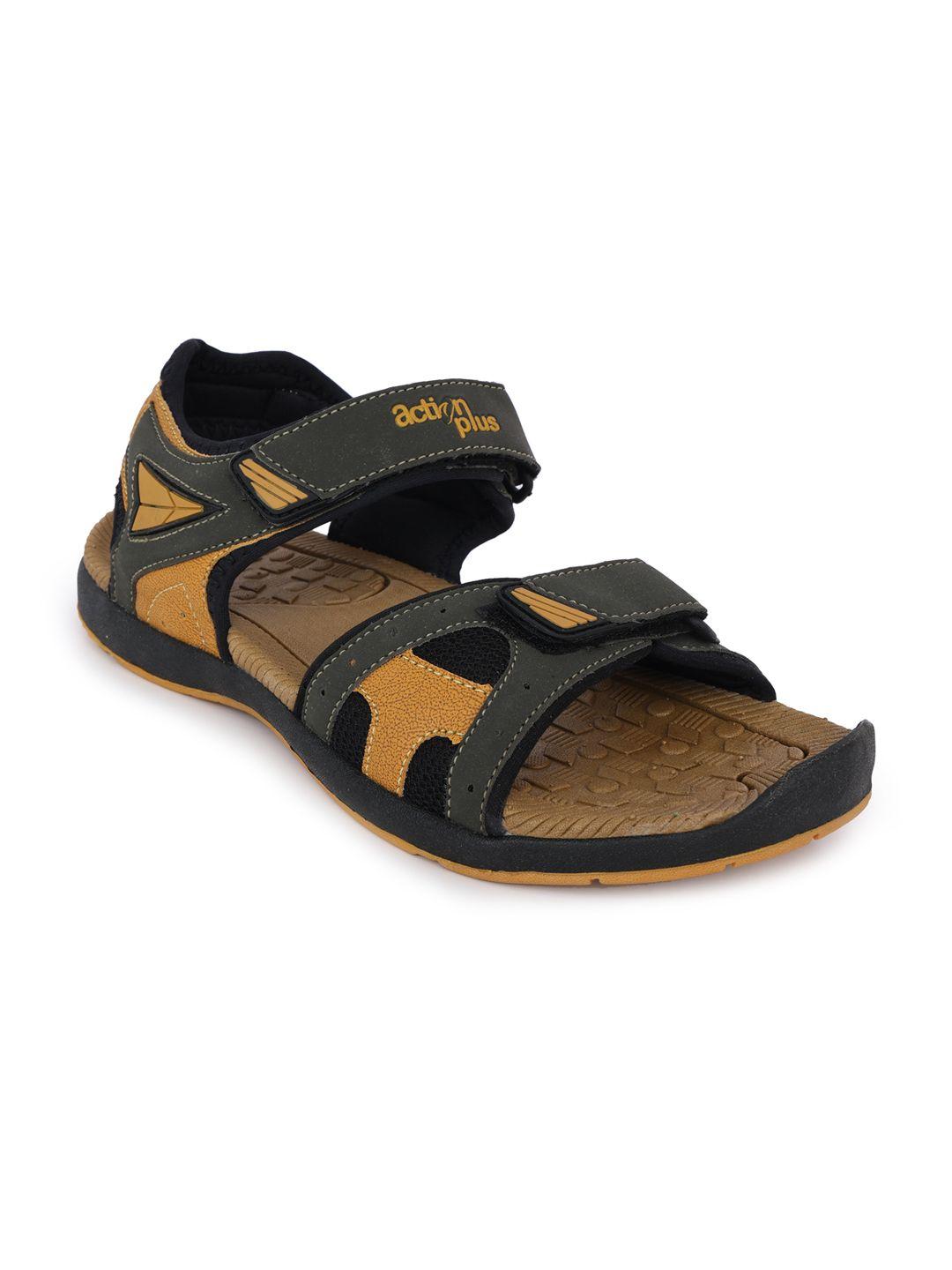 action eva flotter men velcro printed sports sandals