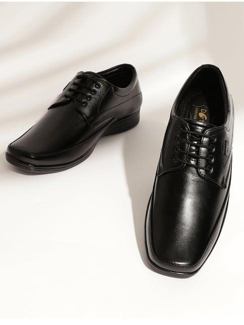 action men's black derby shoes