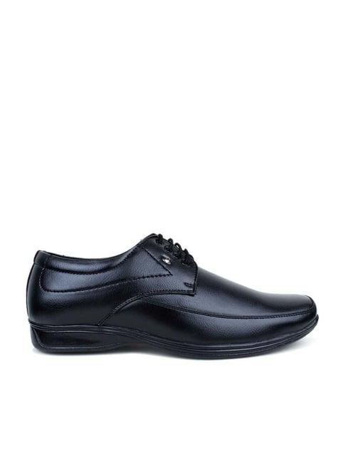 action men's black derby shoes