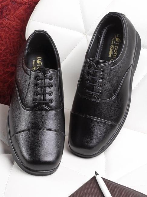 action men's black oxford shoes