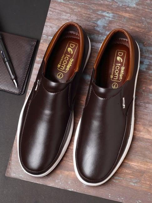 action men's brown casual loafers