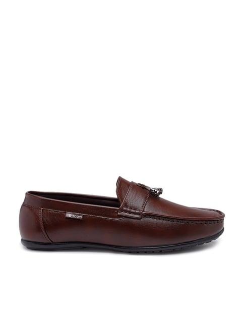 action men's brown casual moccasins