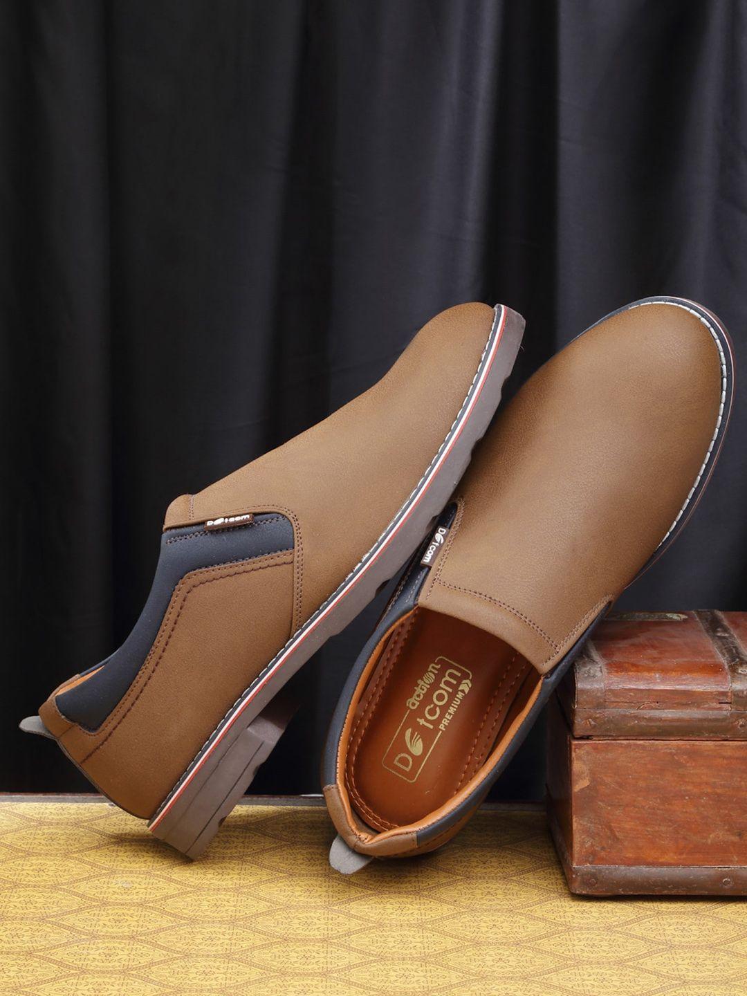 action men textured formal slip-on shoes