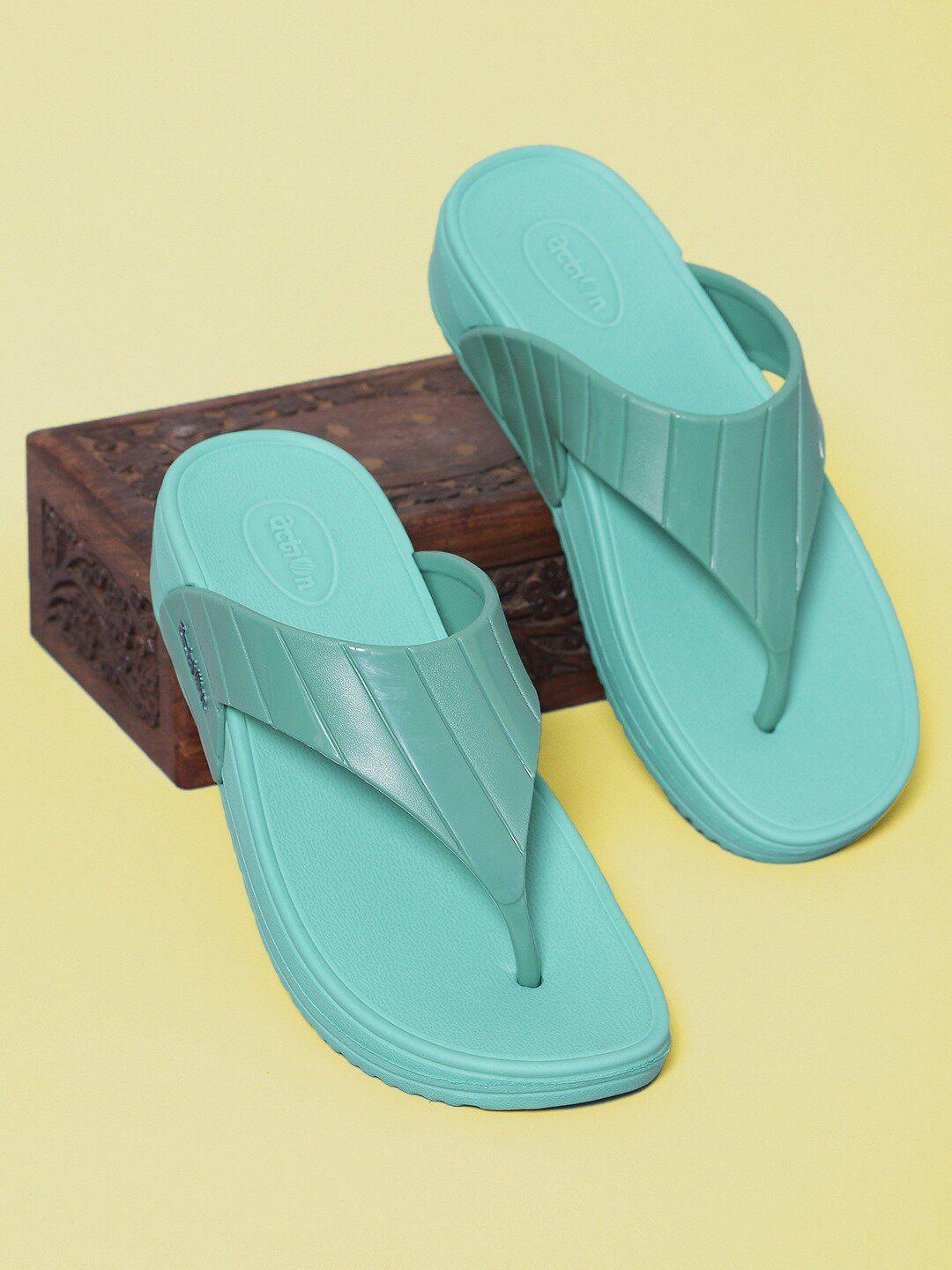 action plus women textured rubber thong flip-flops