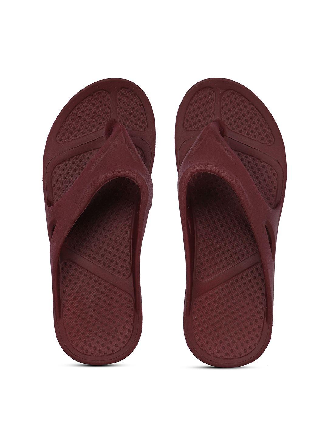 action women textured rubber thong flip-flops