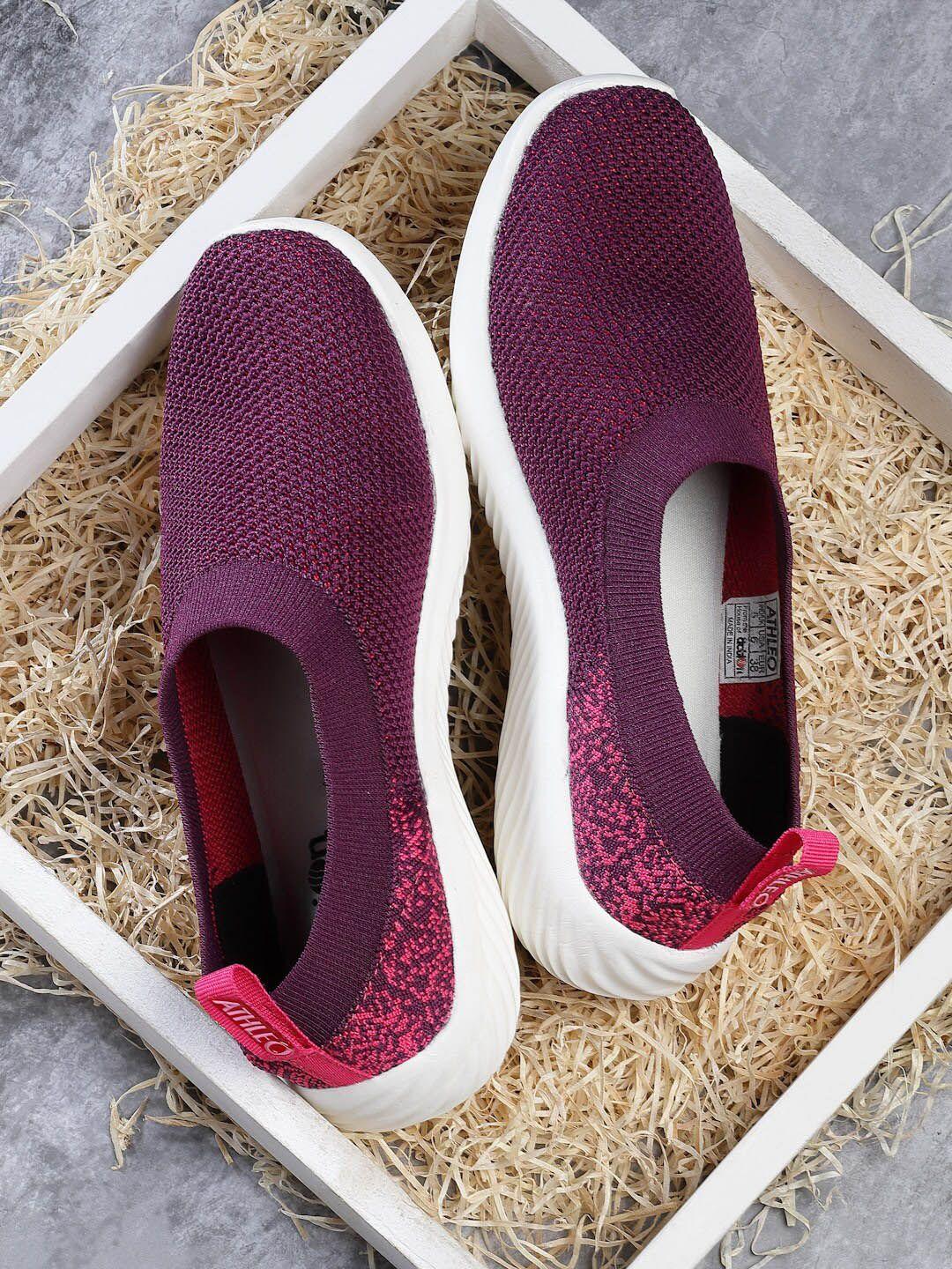 action women textured slip-on walking shoes