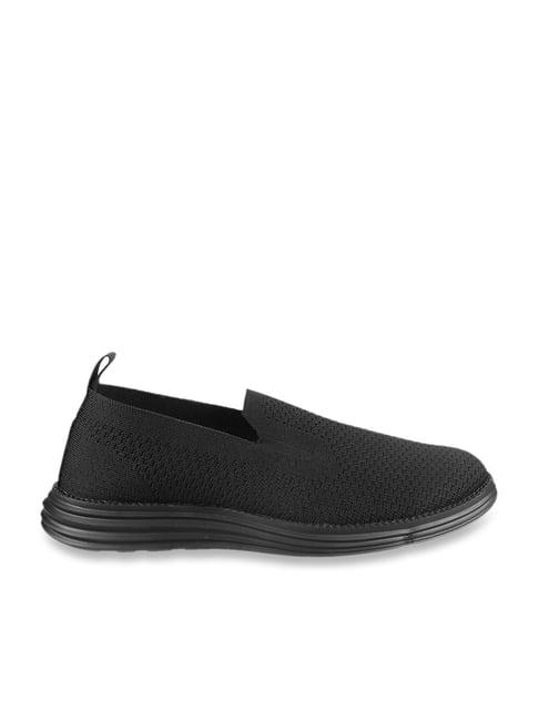 activ by mochi men's black walking shoes