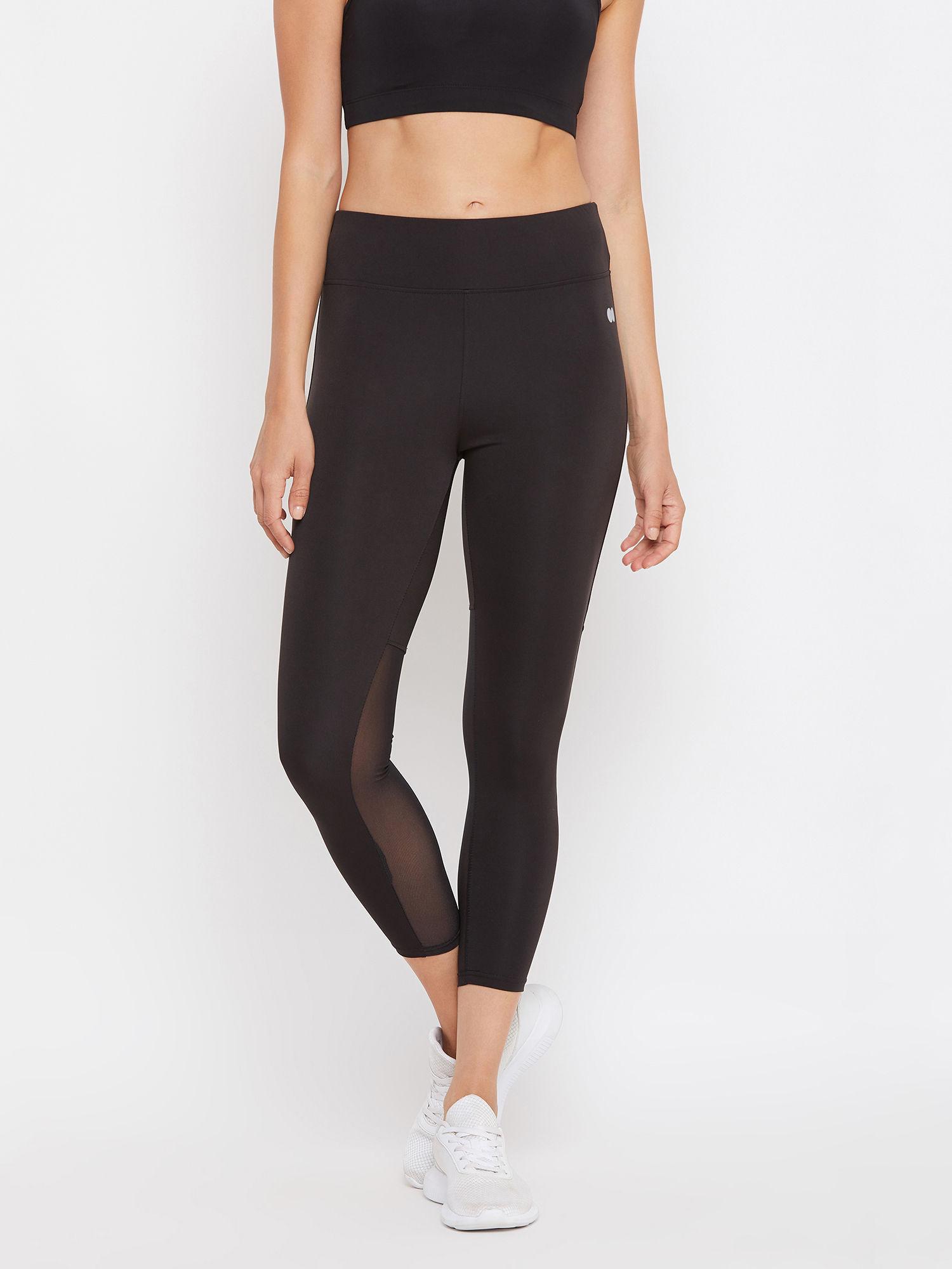 activewear ankle length tights in black