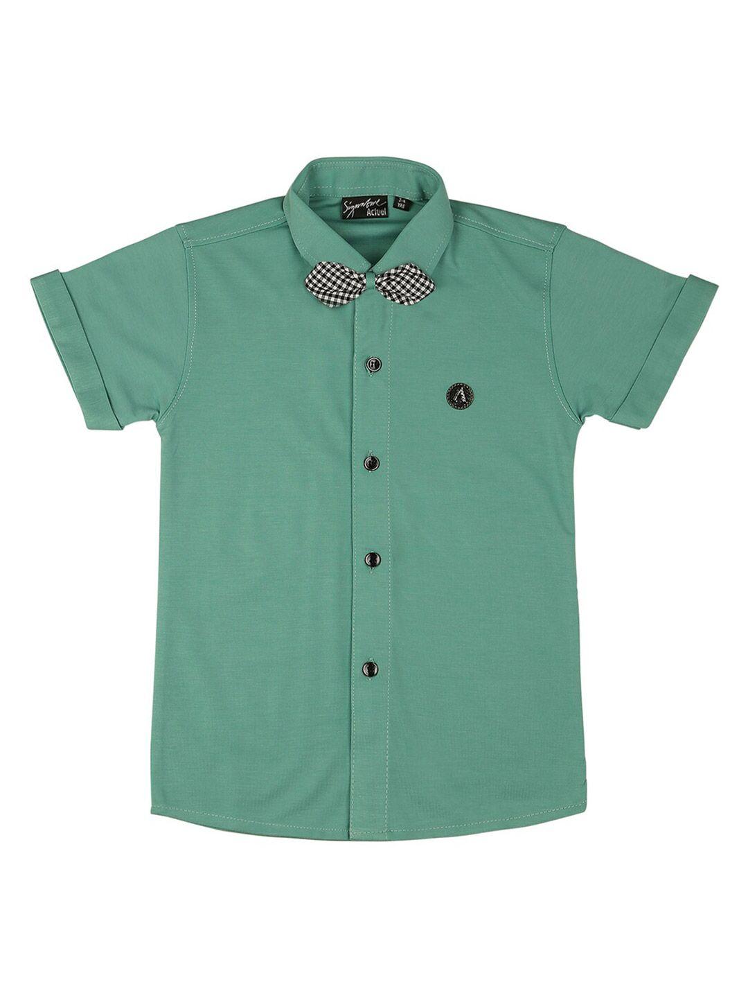 actuel boys pure cotton shirt with bow