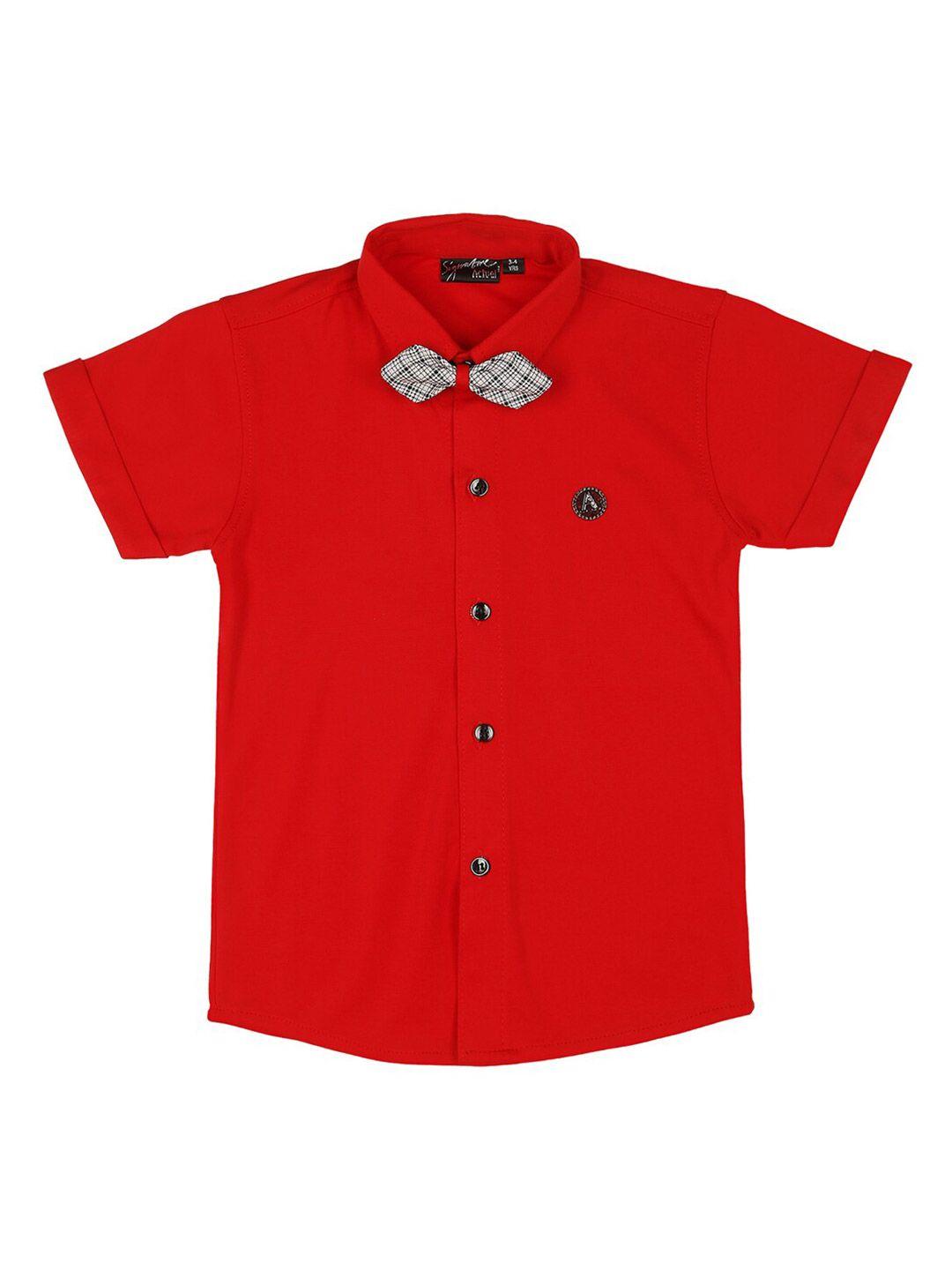 actuel boys pure cotton shirt with bow