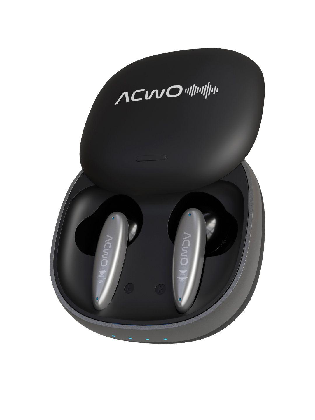 acwo dwots 717 wireless earbuds with dual enc & digital display