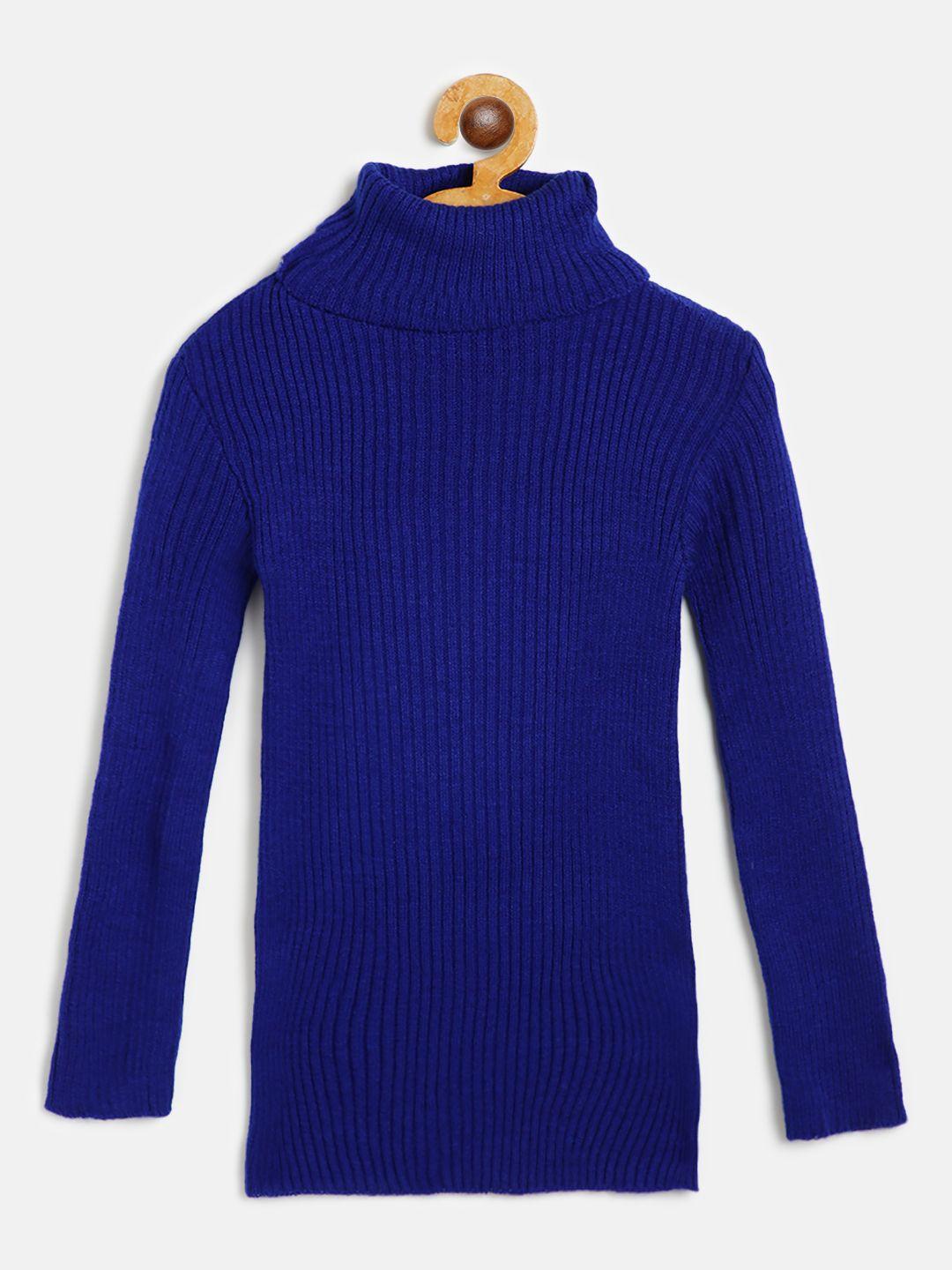 ad & av boys blue ribbed woollen pullover