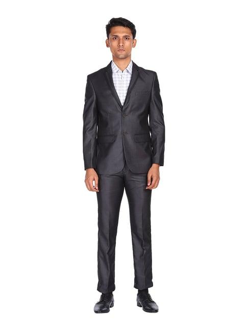 ad by arvind black 2-piece suit