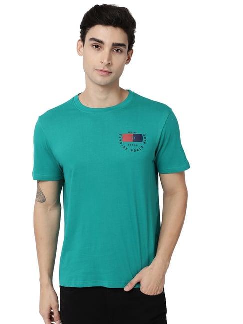 ad by arvind green crew t-shirt