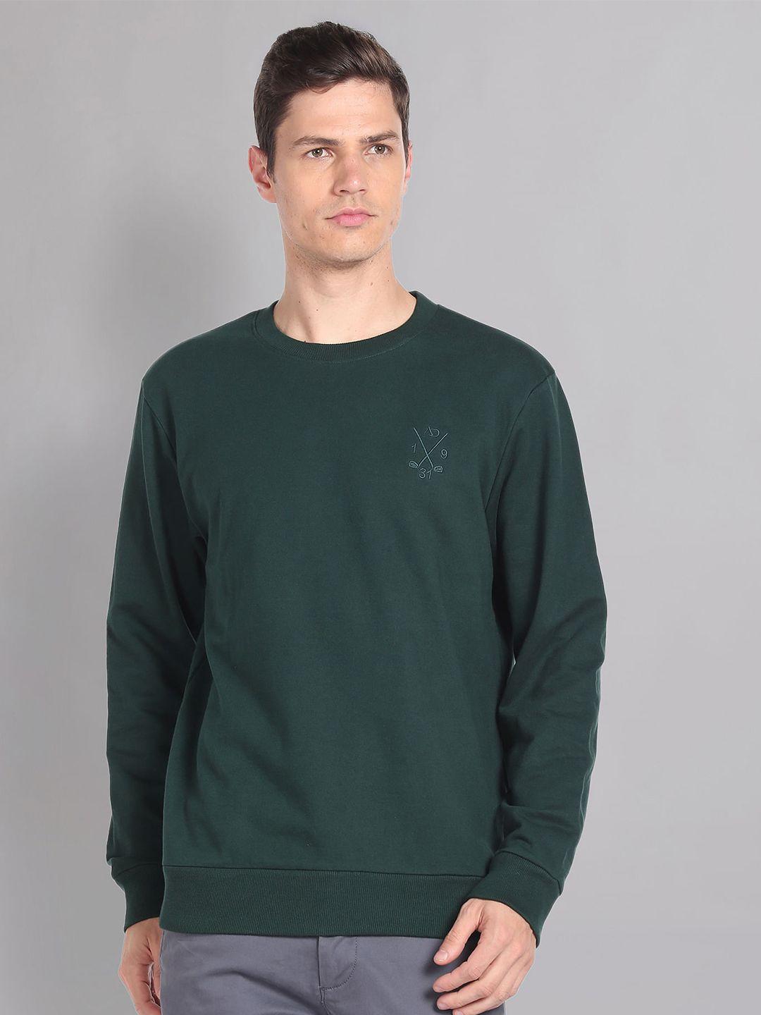 ad by arvind men green sweatshirt