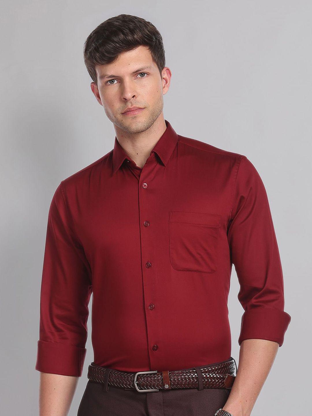 ad by arvind regular fit formal shirt