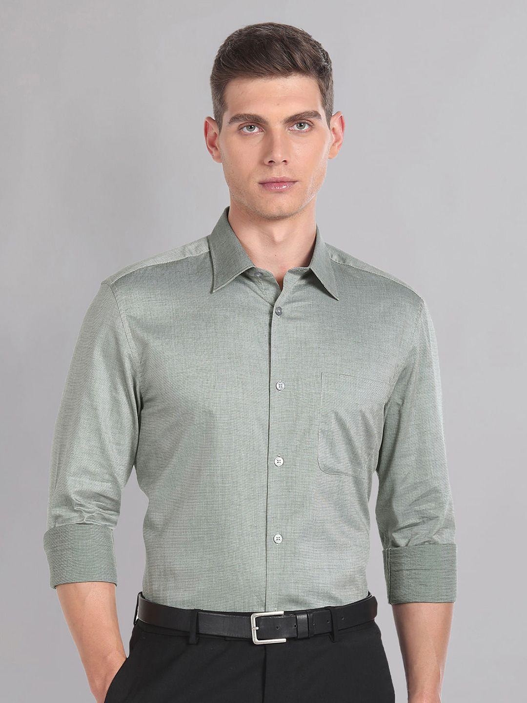 ad by arvind spread collar cotton classic shirt