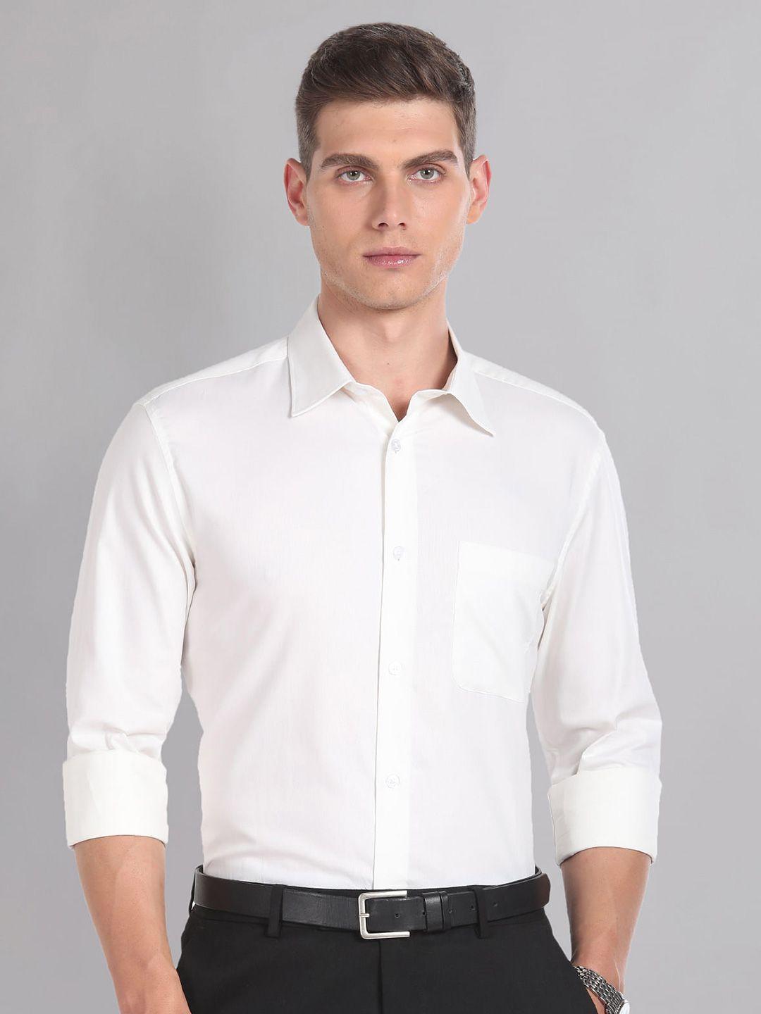 ad by arvind spread collar cotton classic shirt