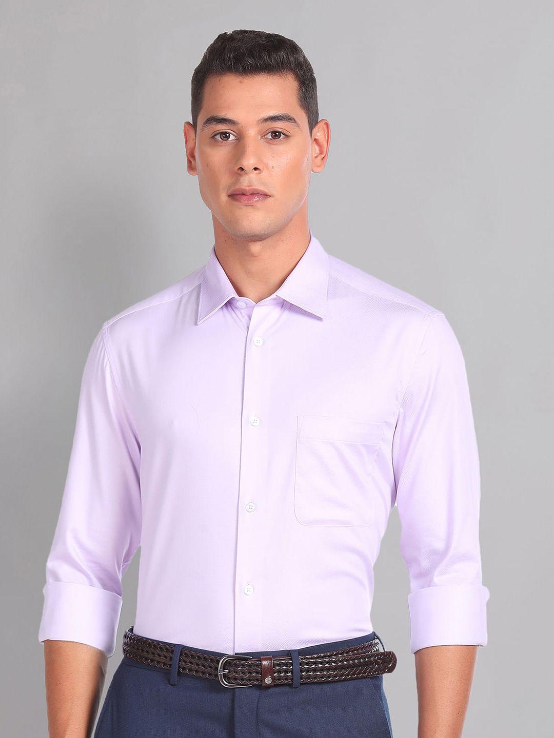 ad by arvind spread collar opaque cotton casual shirt