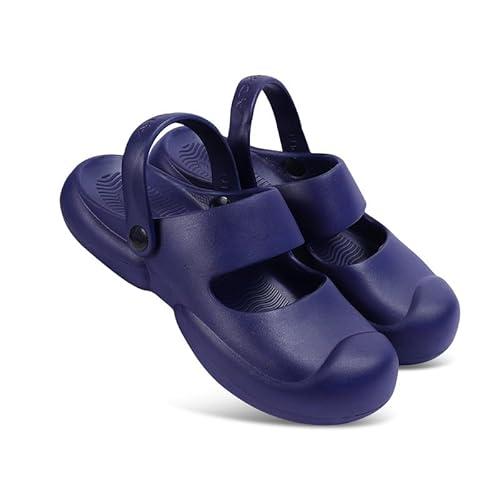 ad-foam eva material clogs for women ergonomic support & cushioned footbeds | breathable material | no heel (4_navy)