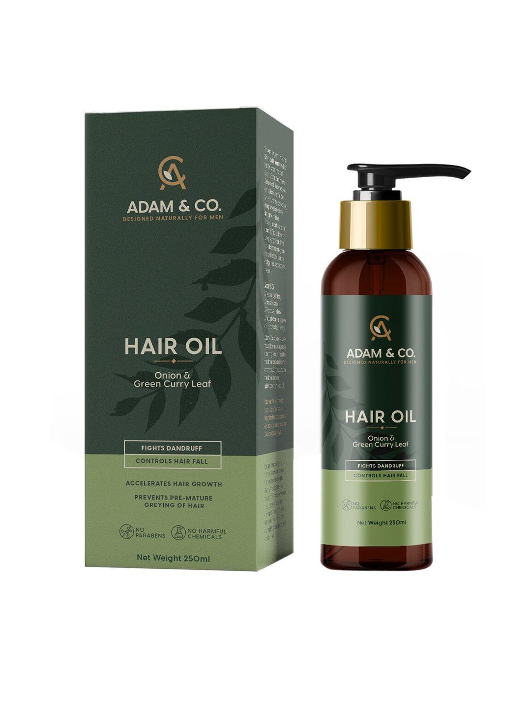 adam & co onion hair oil with curry leaf extracts - 250 ml