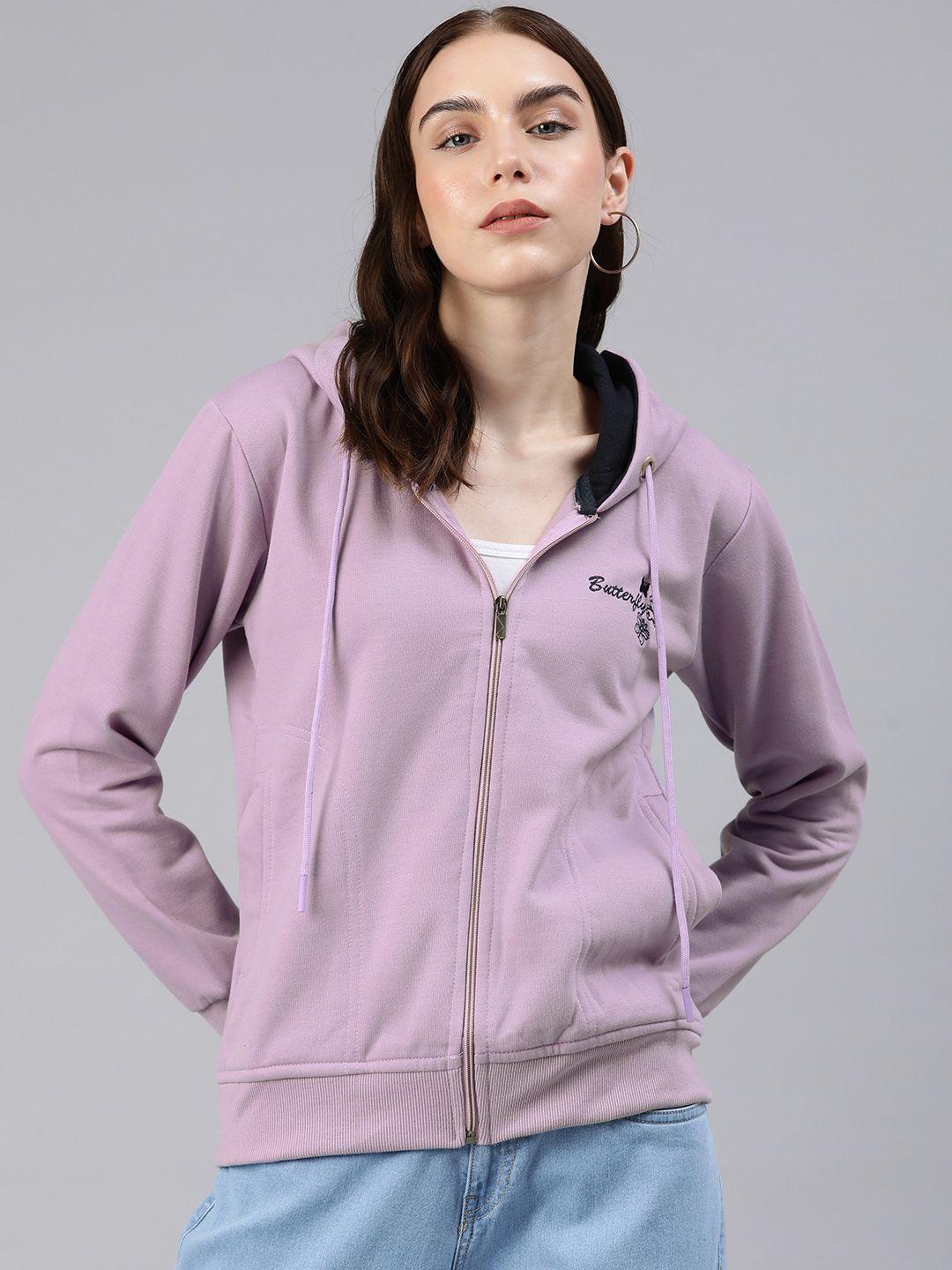 adbucks embroidered hooded longline sweatshirt