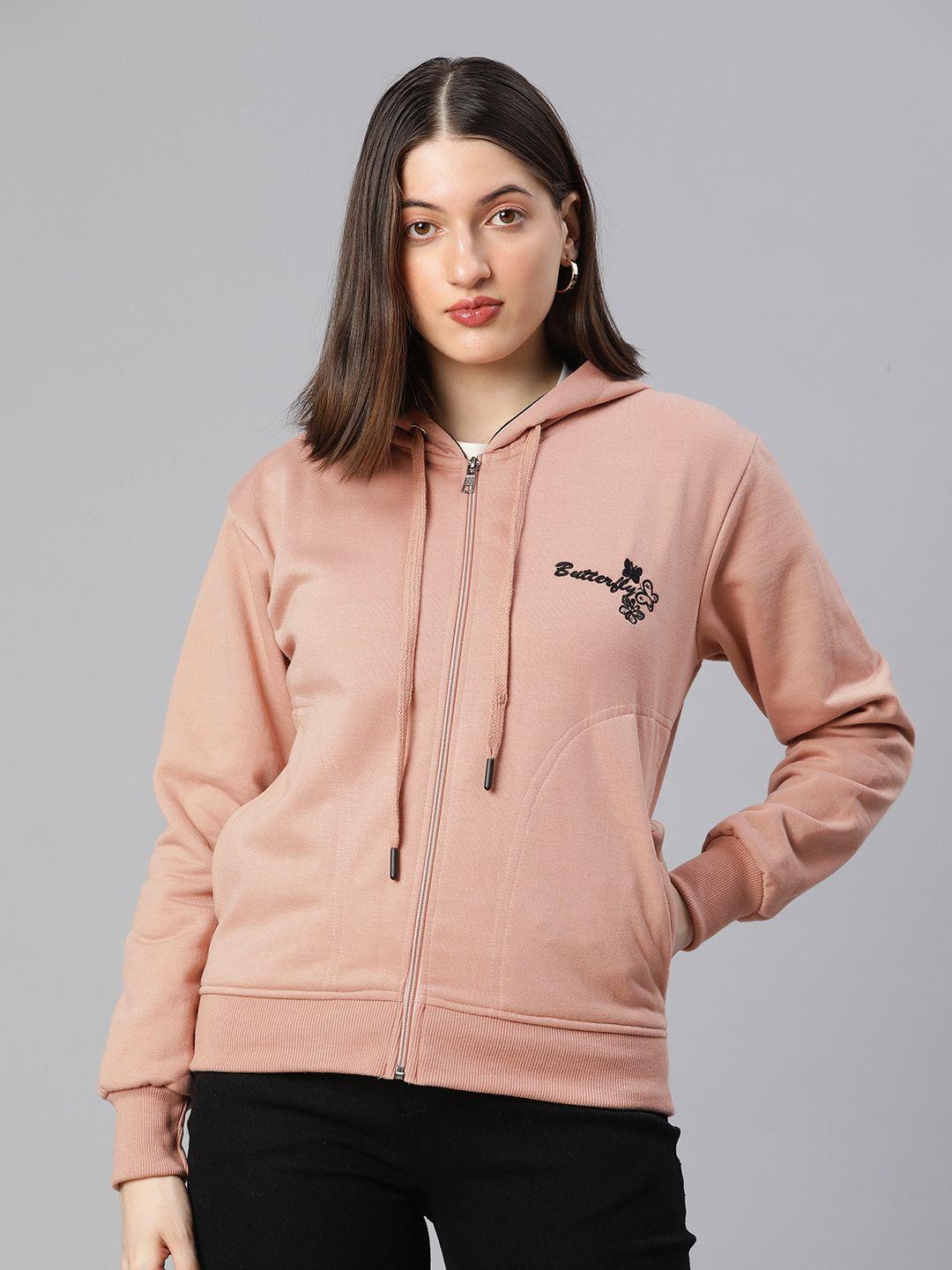 adbucks embroidered hooded sweatshirt