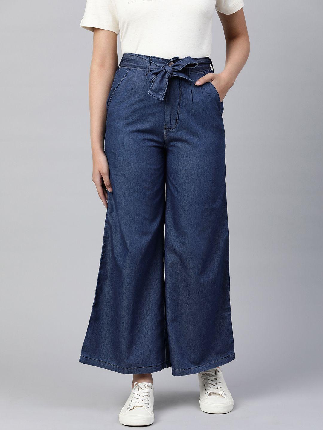 adbucks wide leg high-rise jeans