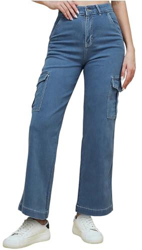 adbucks womens straight fit jeans (28, stone)