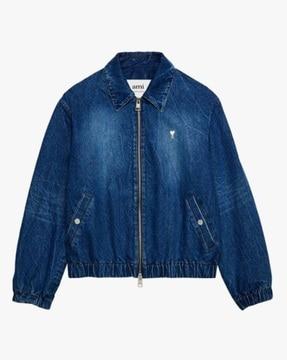 adc cotton regular fit zipped jacket