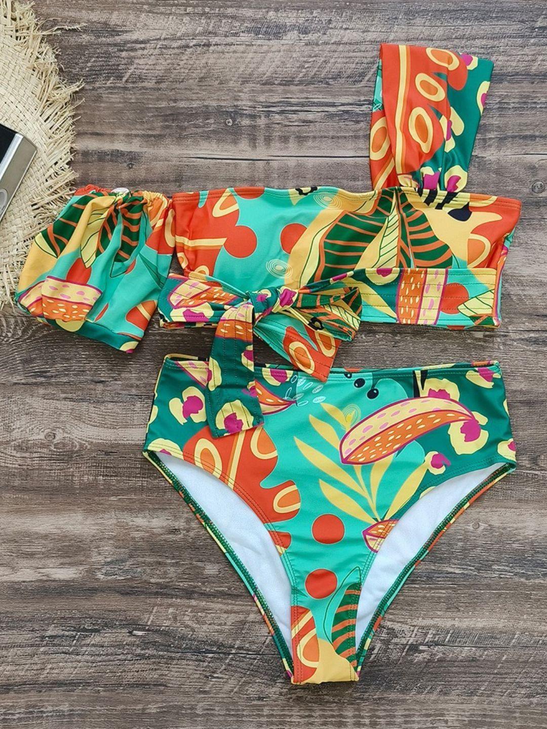 addery women printed swim set