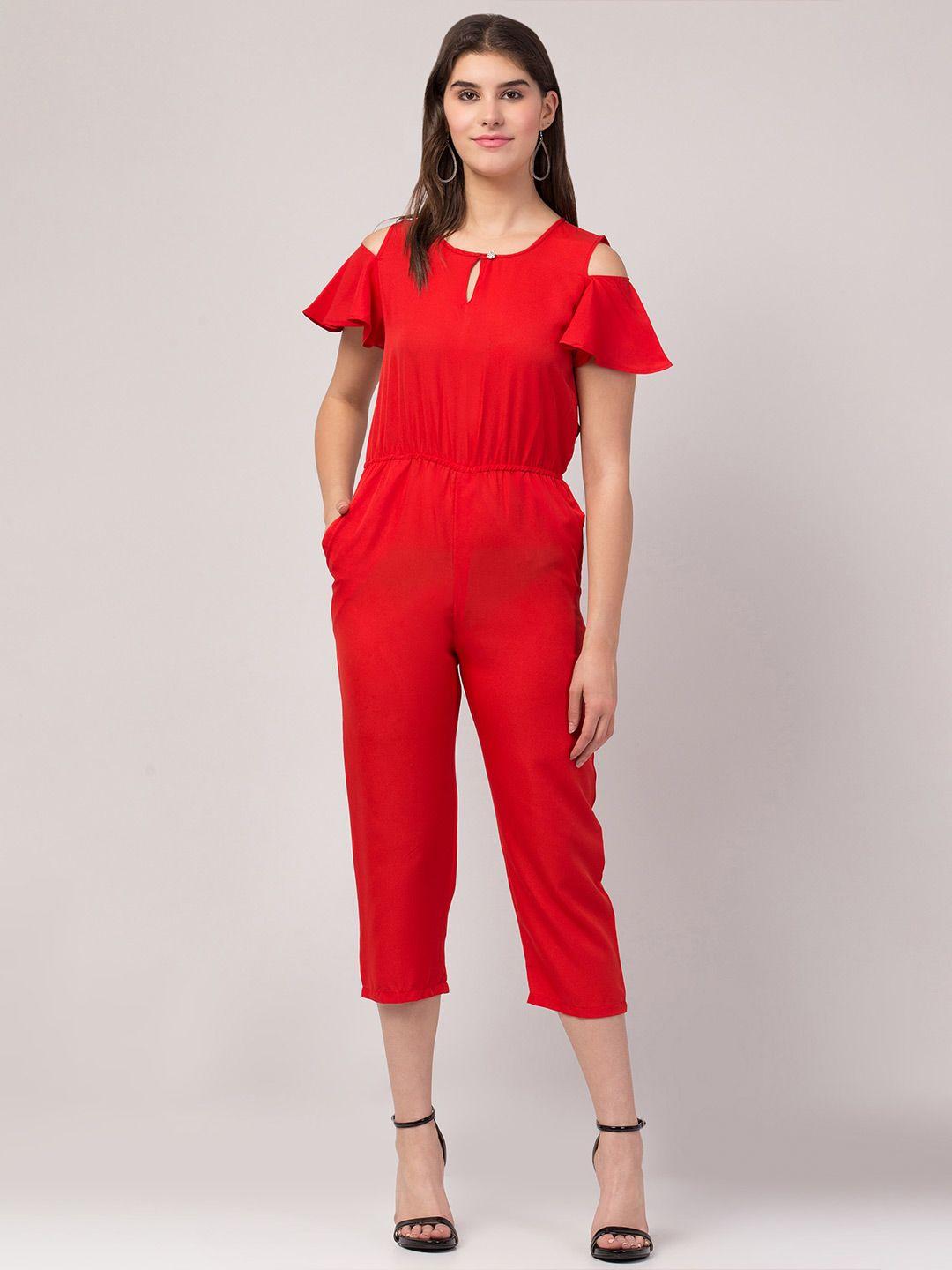 addicted attire round neck capri jumpsuit