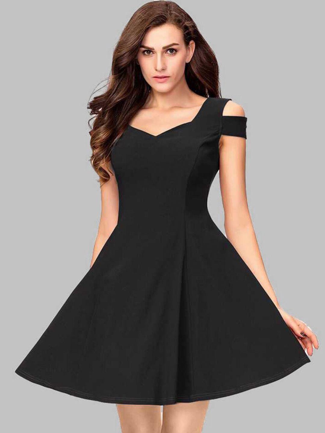 addyvero women black a-line  dress